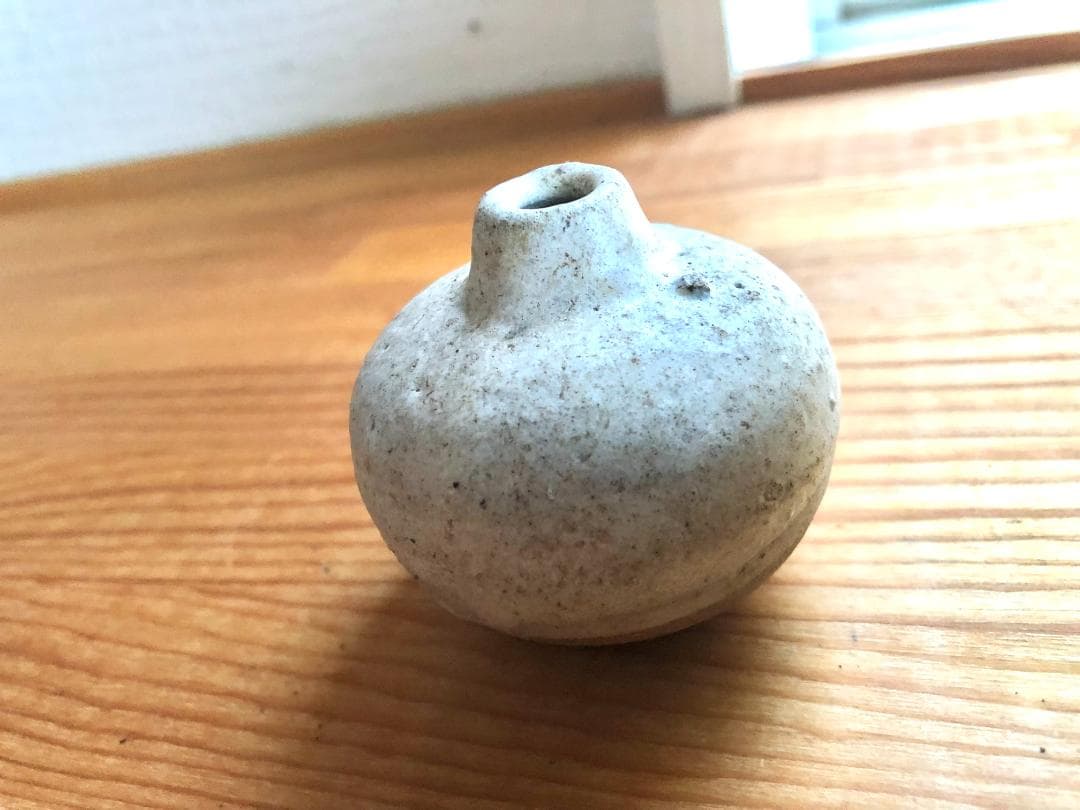 【タイ・骨董】宋胡録（スンコロク）白釉 小壺（1301年~1600年）