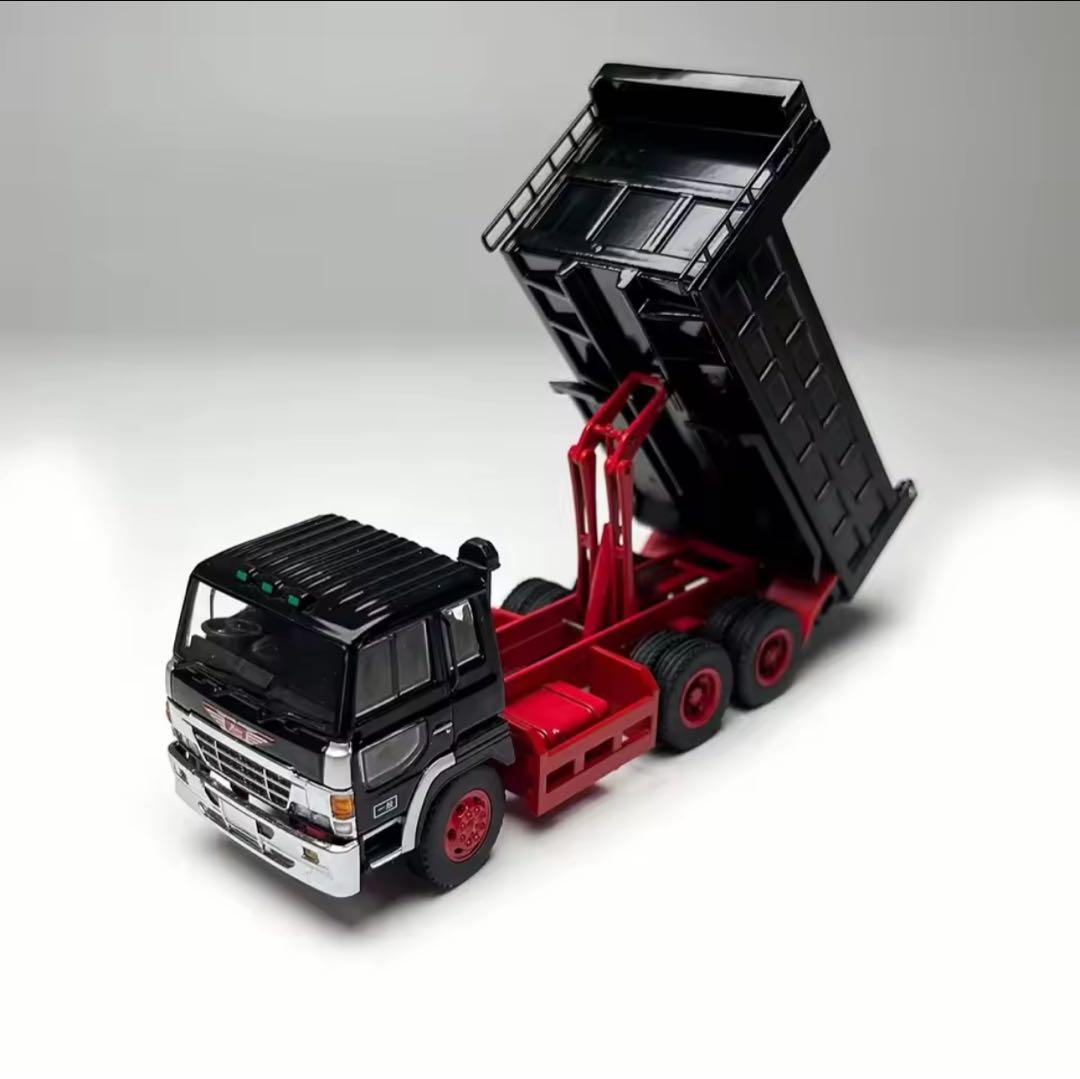 DBGT 1/64 日野 スーパードルフィン ダンプ トラック ブラック 箱破れ