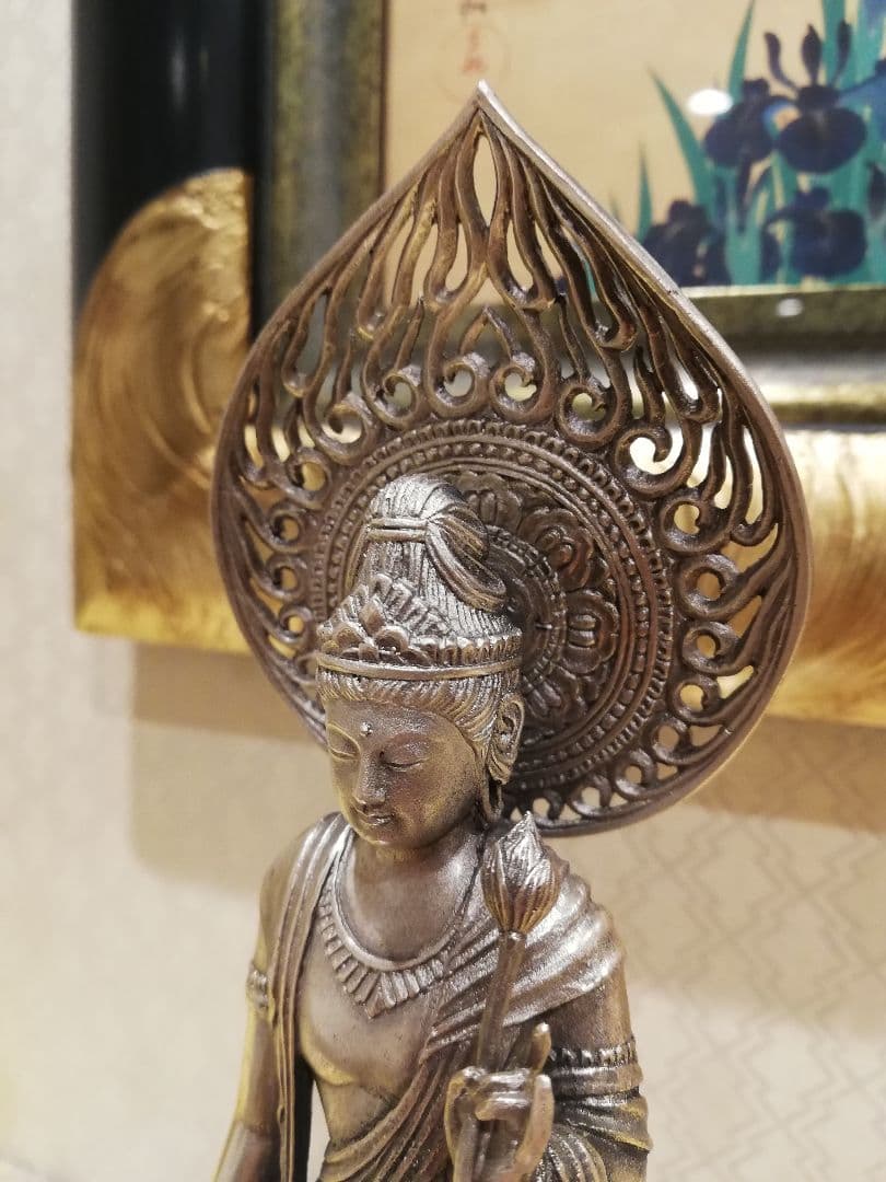 松久宗琳 聖観世音菩薩 純銀 製 ] 造幣局刻印有 仏像 観音菩薩 観音