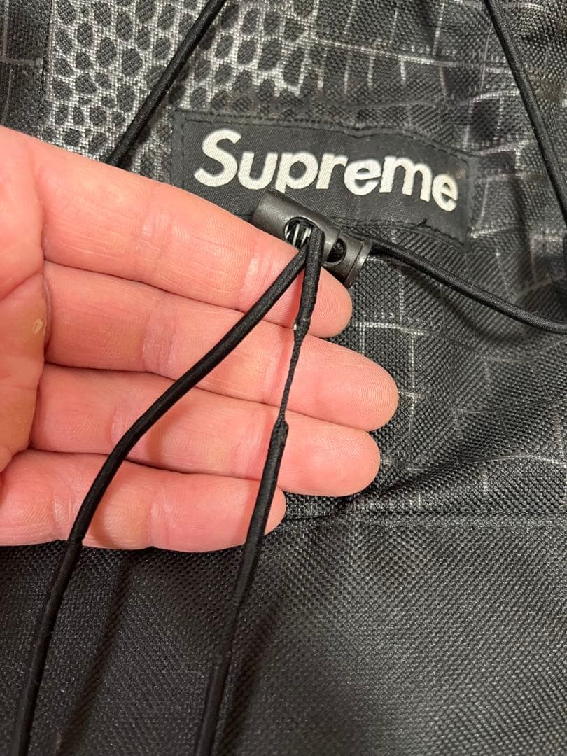 Supreme クロコダイル柄　ブラックリュック