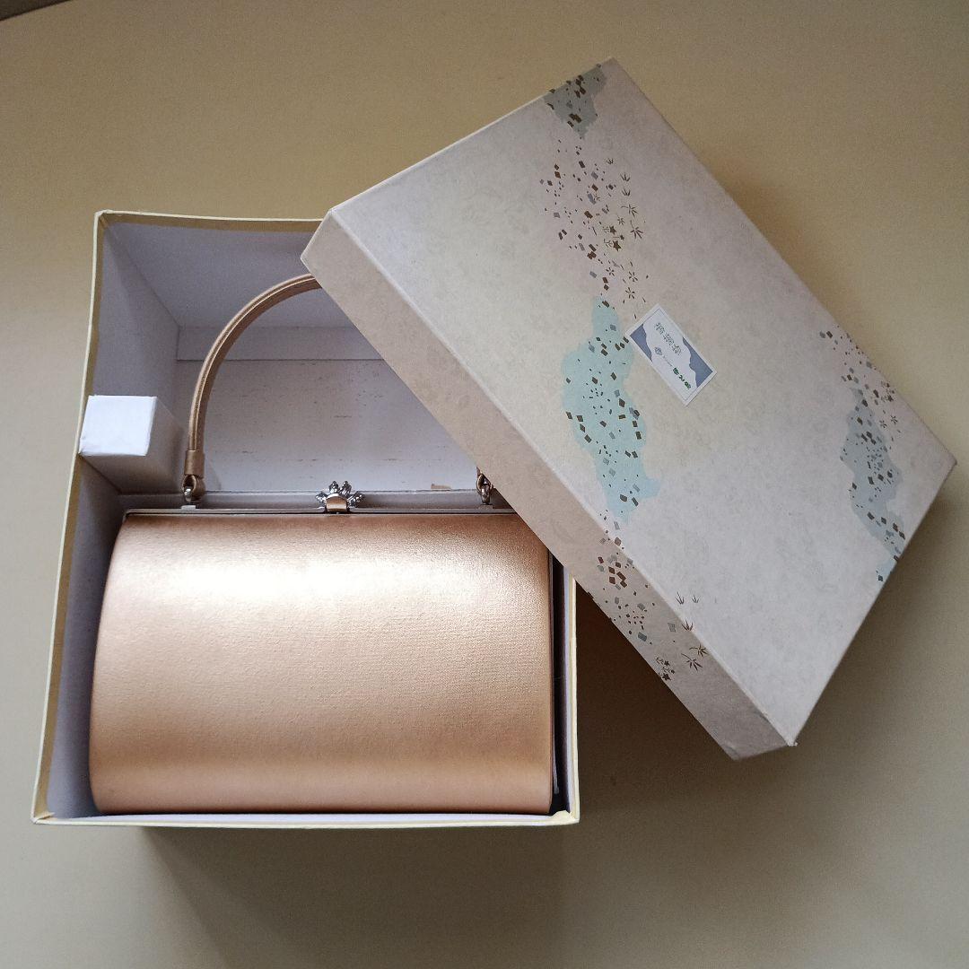 伊と忠 ピンクゴールド 和装用バッグ 箱付き　成人式　フォーマル　結婚式