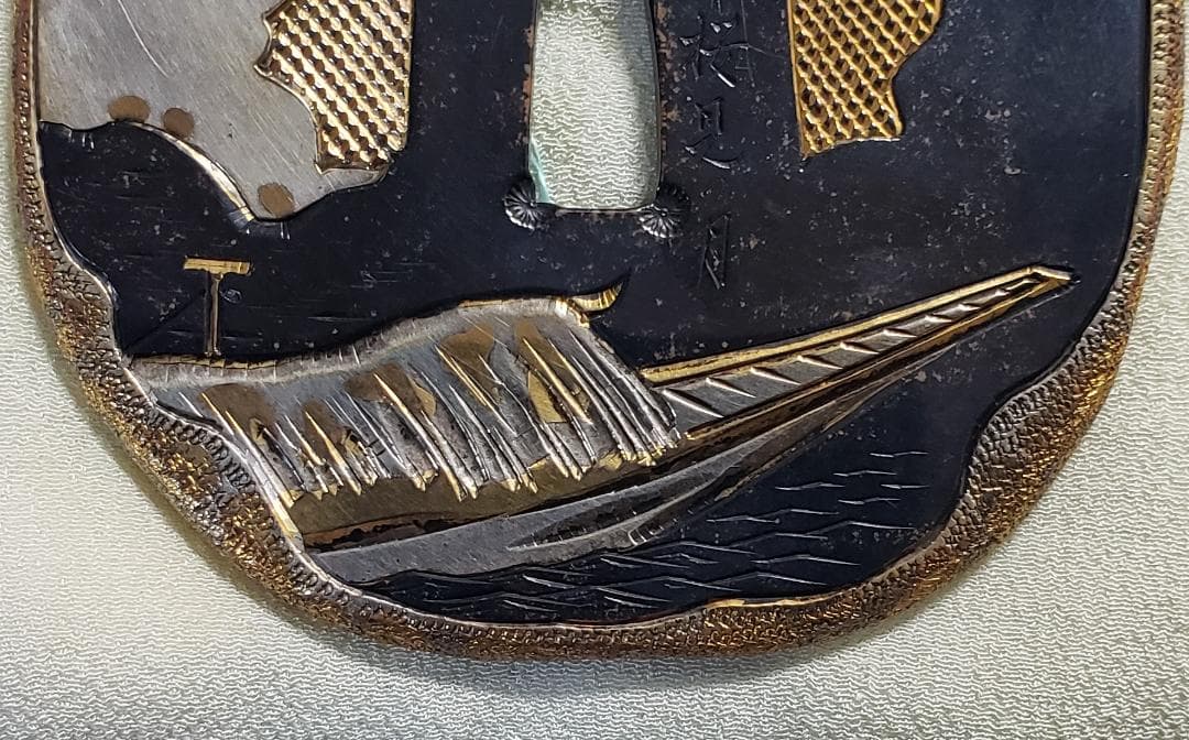 ☆処分価格☆◇加納夏雄 『壬午桜見の月』鍔◇検） 海野勝珉 後藤一乗