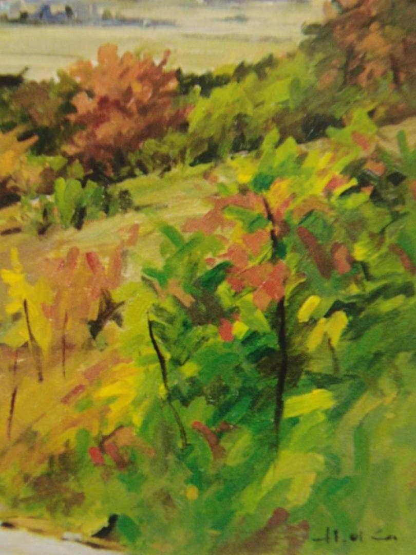 岡宏、初冠雪、希少な額装用画集より、新品高級額装付、状態良好