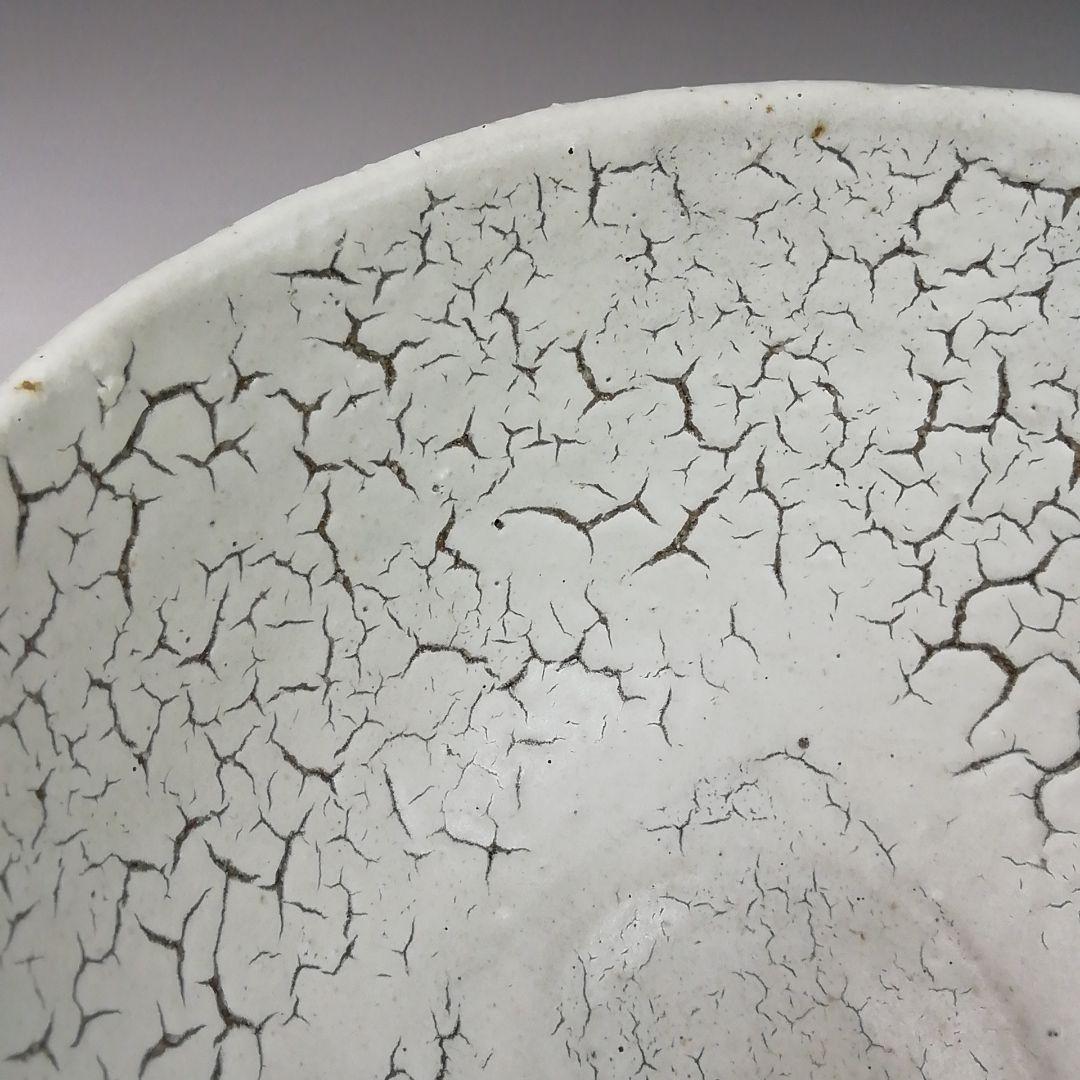 T982 茶碗 『梅花皮』『東原窯 羽柴良一』 共箱 抹茶碗 茶道具