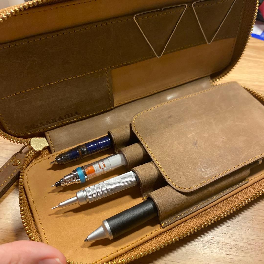 ラウンドジップ ペンケース （検 バハギア 工房楔 野原工芸 シーサー