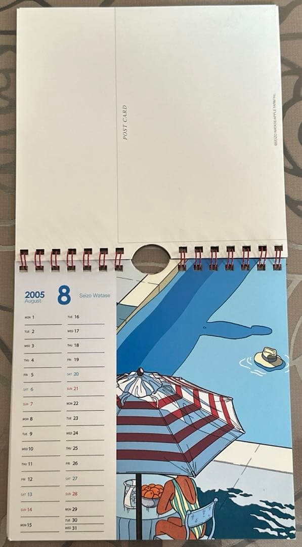 わたせせいぞう ポストカレンダー 2005年｜