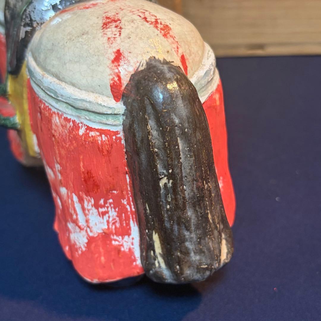 5代目 清水六兵衛 馬 置物 共箱付き 干支 お正月 昭和レトロ 時代物 京