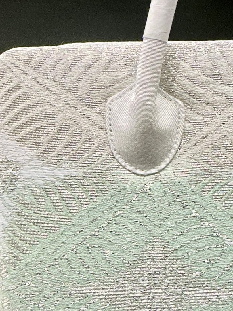 衿秀 バッグ 和装 利休 フォーマル 帯地 正絹 留袖バッグ　訪問着バッグ　菊菱