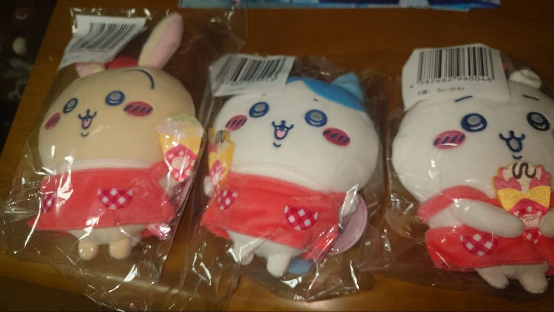 ちいかわ クレープくじ　マスコット　ぬいぐるみ 6点まとめ売り ちいかわ クレープくじ - ちいかわマーケット ちいかわくじ - ちいかわ