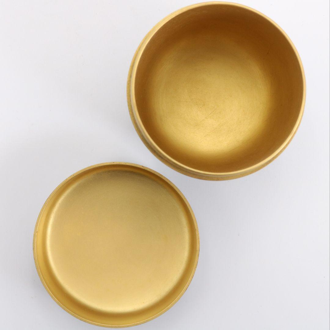 藤野松香作 輪島塗 つぼつぼ蒔絵 中棗 茶道具 共箱共布 V880