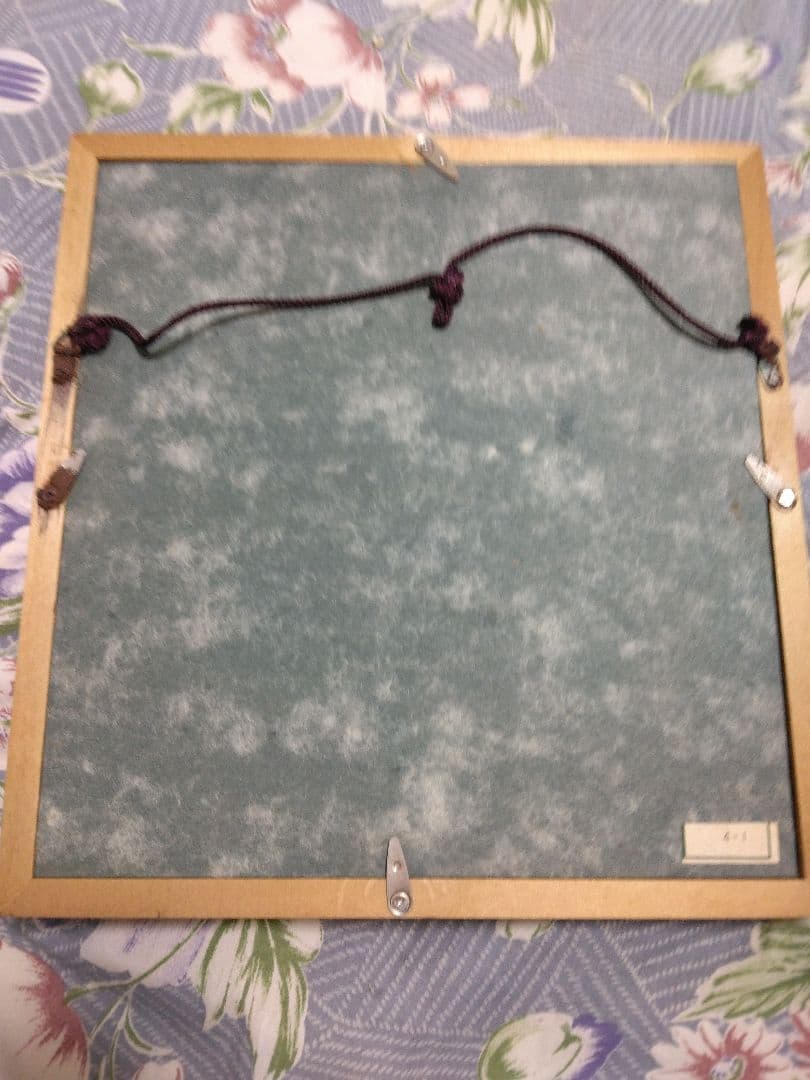 ジモティー購入】和紙工芸品 淡い色彩の癒し 額付き ジモティー購入