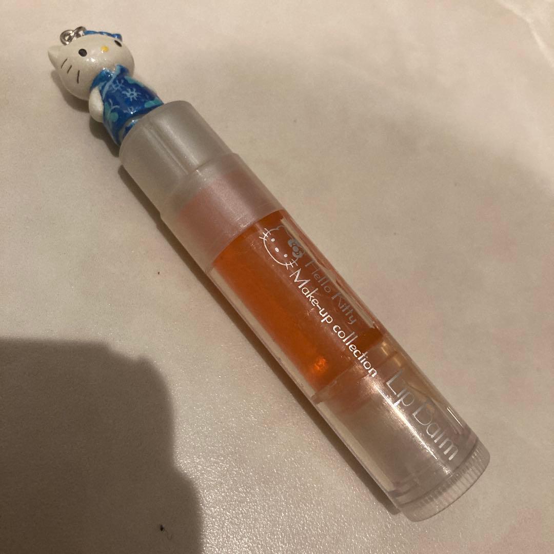 レトロ《2002年 ハローキティ リップバーム》当時物 コスメ☆オレンジ