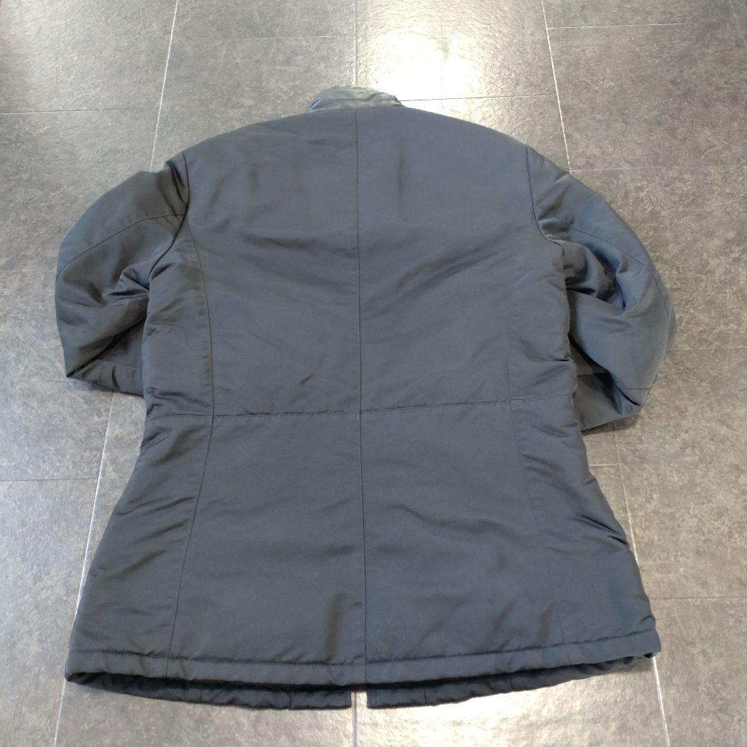 【正規品 エンポリオ・アルマーニ】ダウンジャケット コート レザー＆キルティング