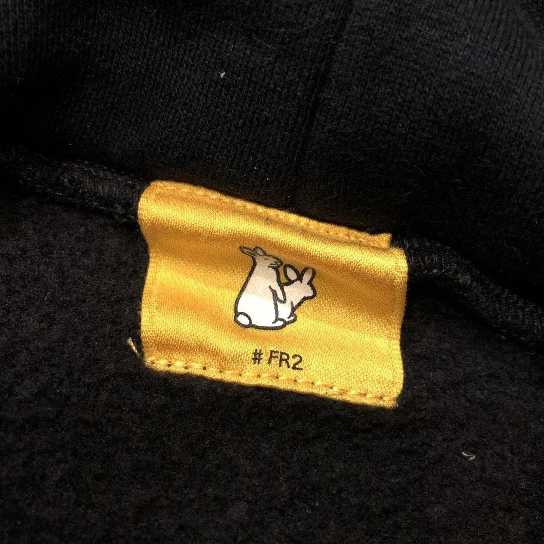 名作 fr2 smoking kills パーカー ブラック 骸骨 スカル 黒