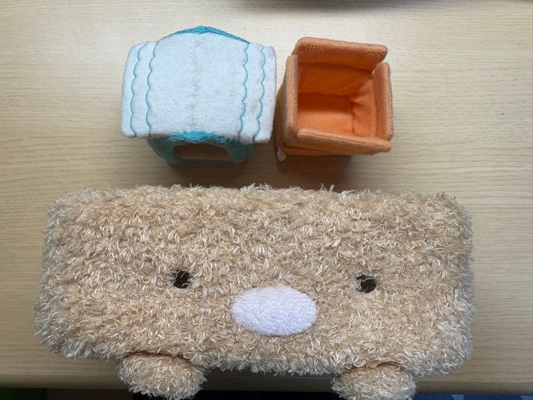 すみっコぐらしてのりぬいぐるみセットと収納ボックス