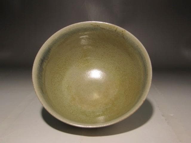 膳所焼 安南写雲錦絵茶碗 淡々斎花押の逸品 s397