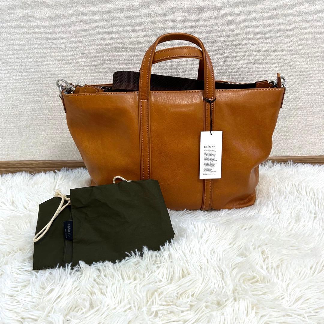 【新品タグ付き】aniary 2wayトートバック アンティークレザー
