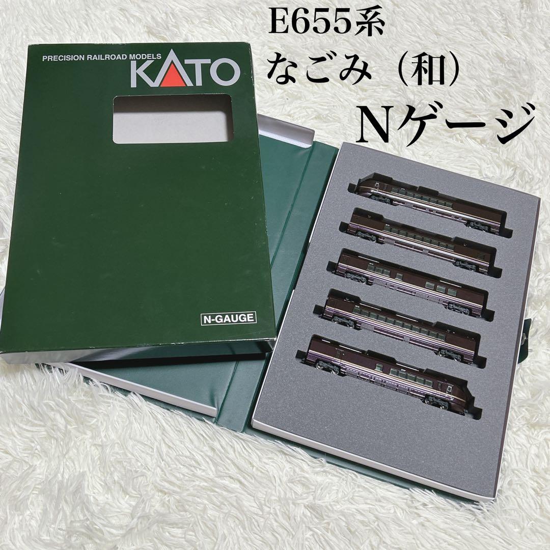 ✨完備品✨KATO Nゲージ E655系なごみ（和）5両 10-1123 KATO Nゲージ E655系 なごみ 和 5両セット 10-1123 鉄道模型 電車