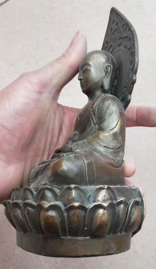 仏像 銅像 柳枝観世音仏像 彫刻 置物 開運 風水 工芸品 置物