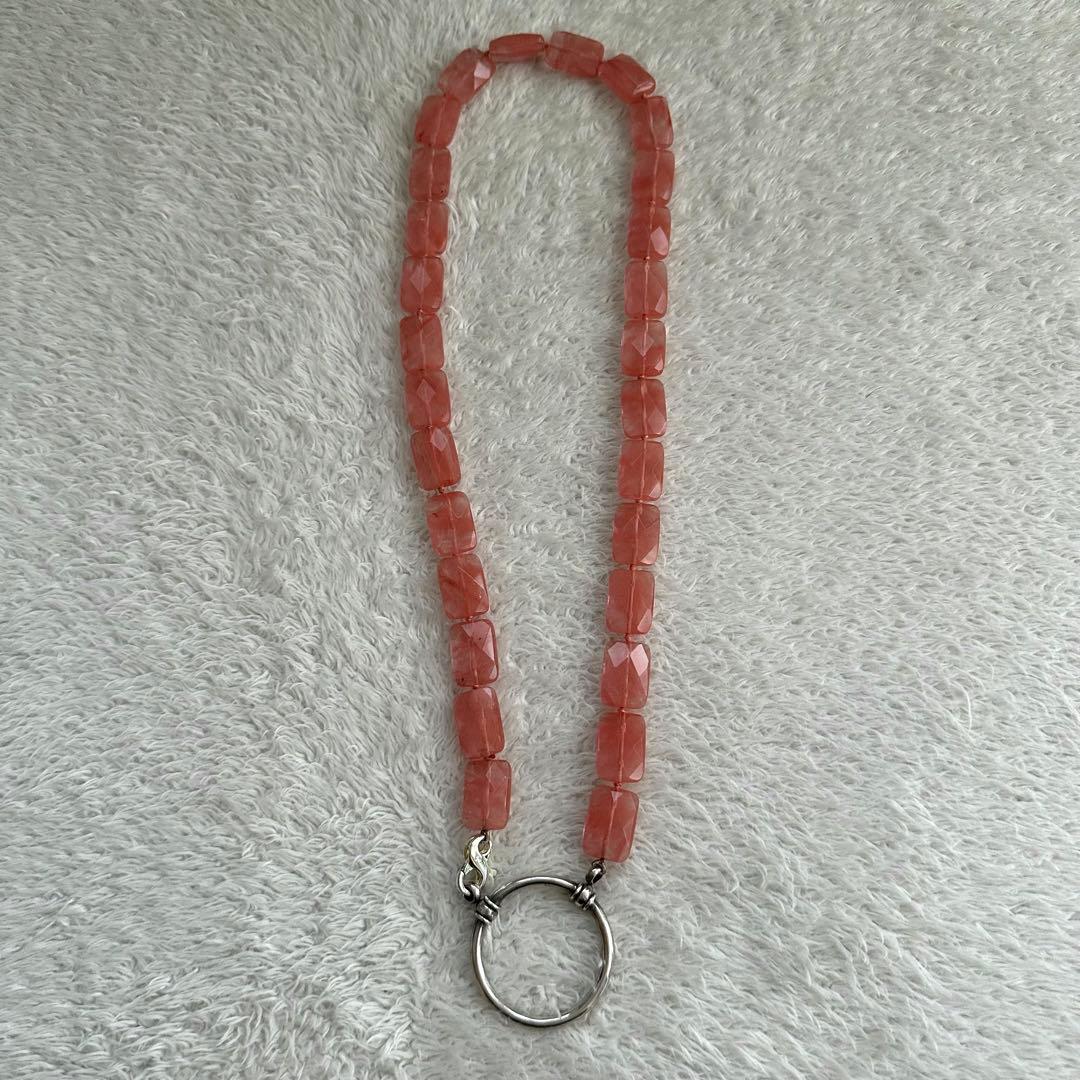 希少　la loop ラループ　グラスホルダー　眼鏡ホルダー　ピンク　シルバー