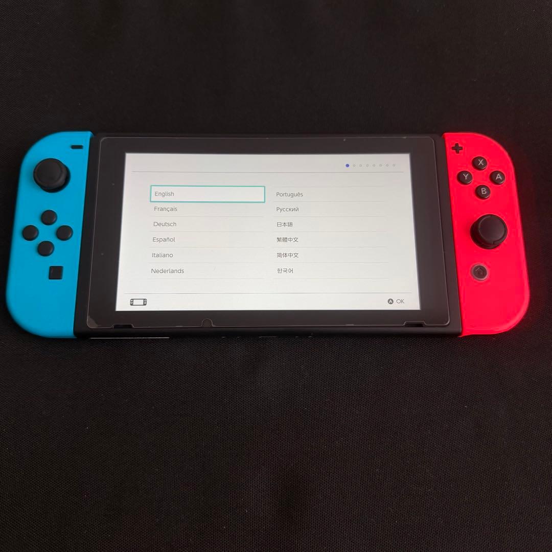 24年1月購入買替出品 Switchネオン 完品 フィルム付