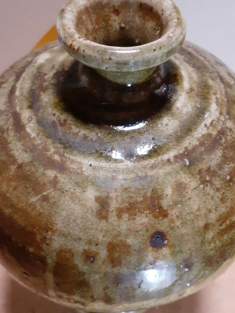 骨董 古い 壺 置物 酒瓶 水瓶 日本 朝鮮 中国 陶印あり