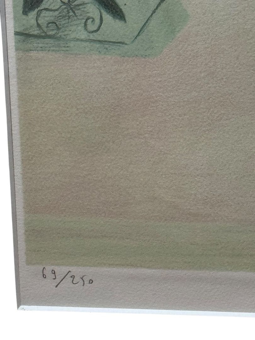 ピエール・ボンコンパン《ポピーの花束》リトグラフ 限定250部 直筆サイン入り