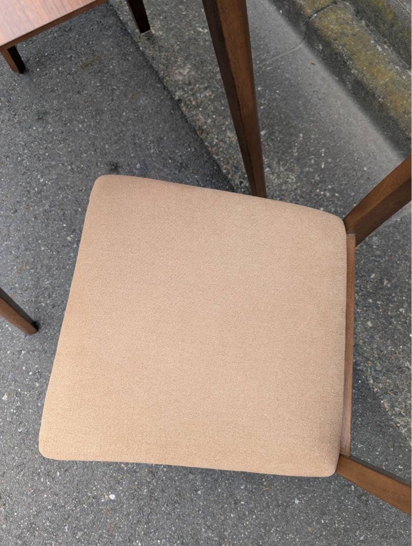 ＊東京都付近限定品＊美品　オーヤマ　木製　ダイニングテーブルセット ブラウン