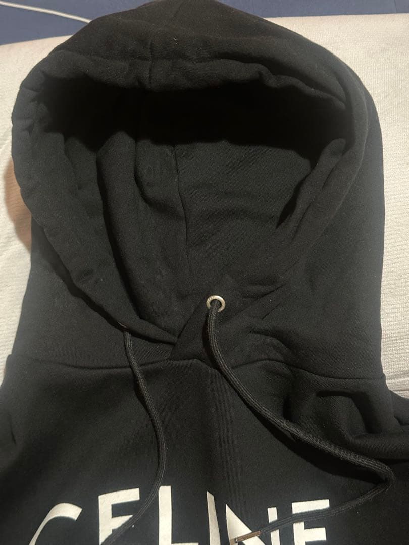 CELINEロゴ 黒パーカー