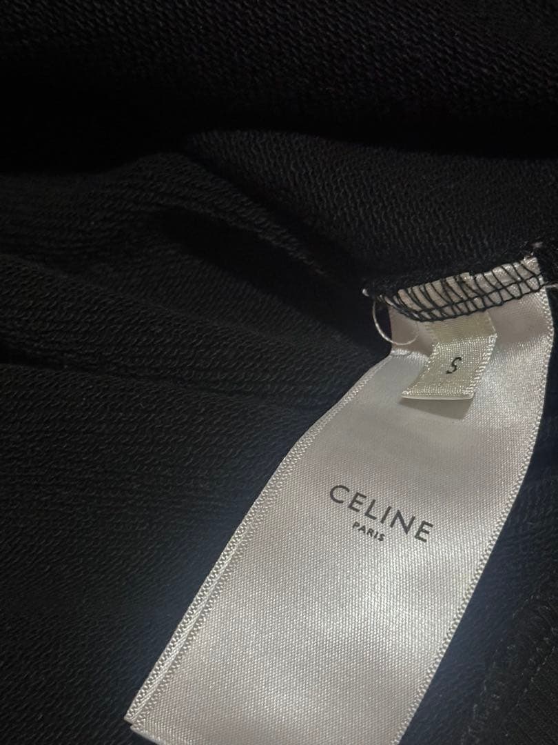 CELINEロゴ 黒パーカー