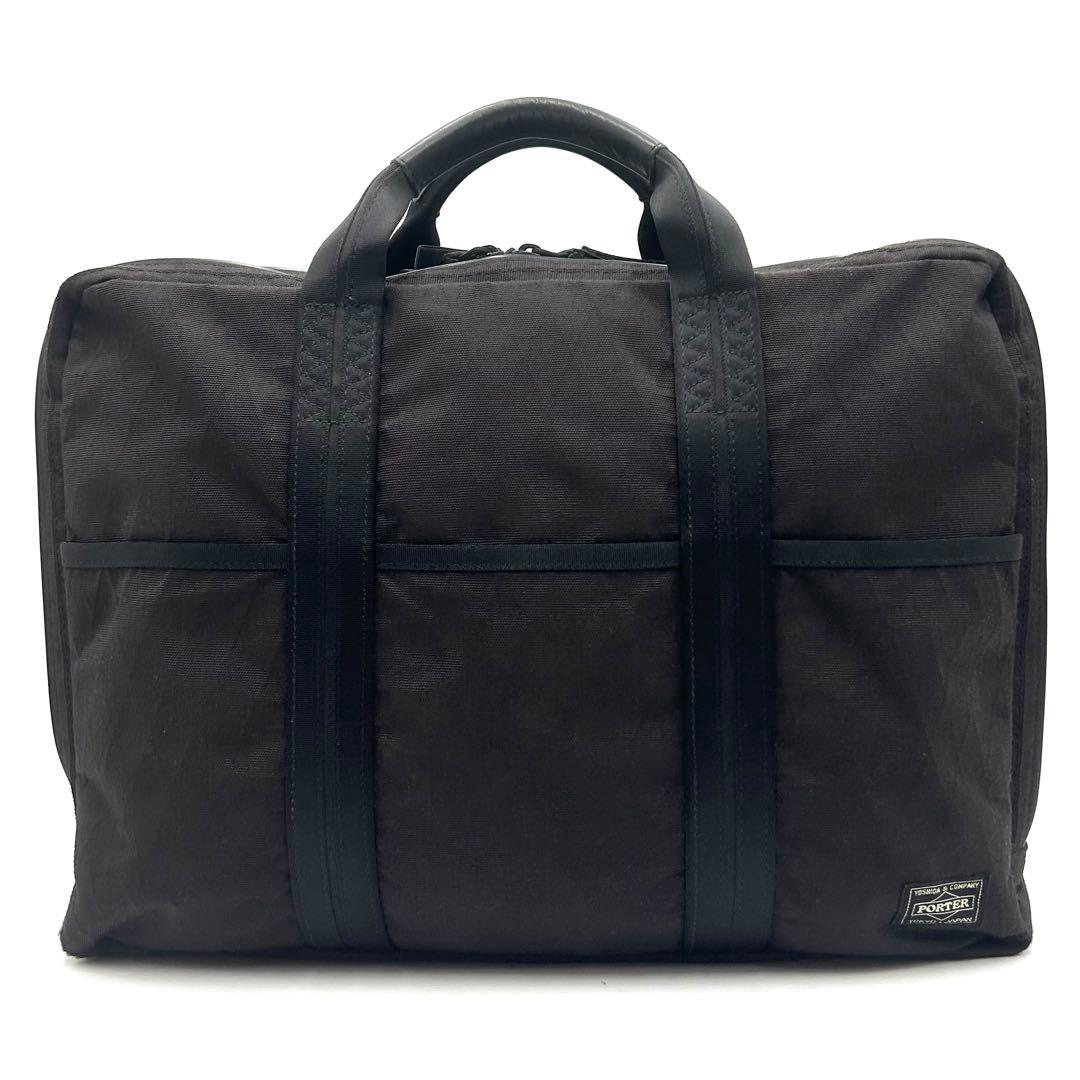 【美品】 PORTER ポーター ハイブリッド 2way ブリーフケース 2層