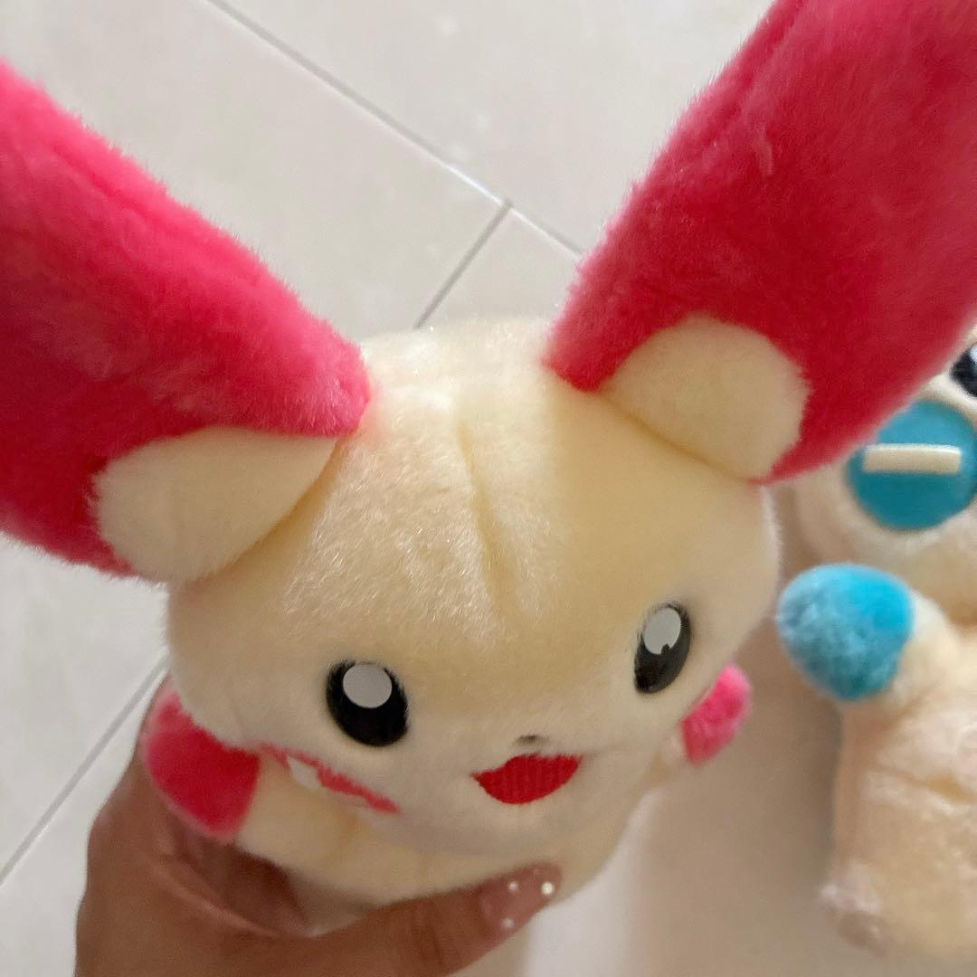 ポケモン TOMY プラスル マイナン ぬいぐるみセット レトロ 当時物