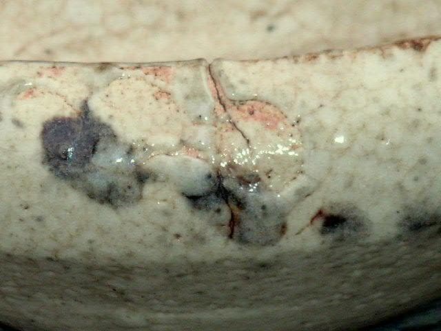 ♥絵志野　鉢　木箱付き　志野　建水　骨董品