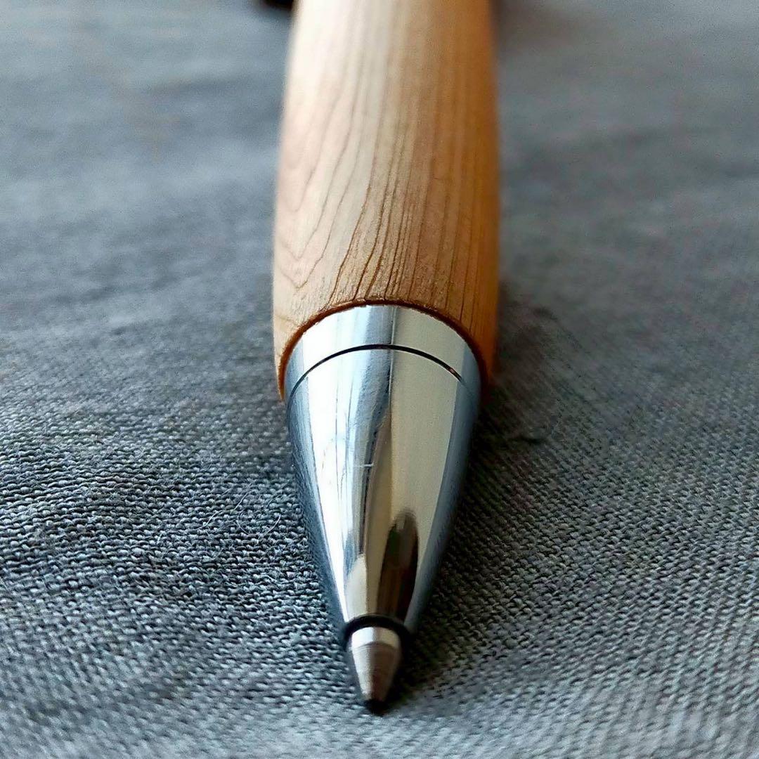 伊勢神宮 檜 ハンドメイド 木軸ボールペン G2 天然木 シルバー