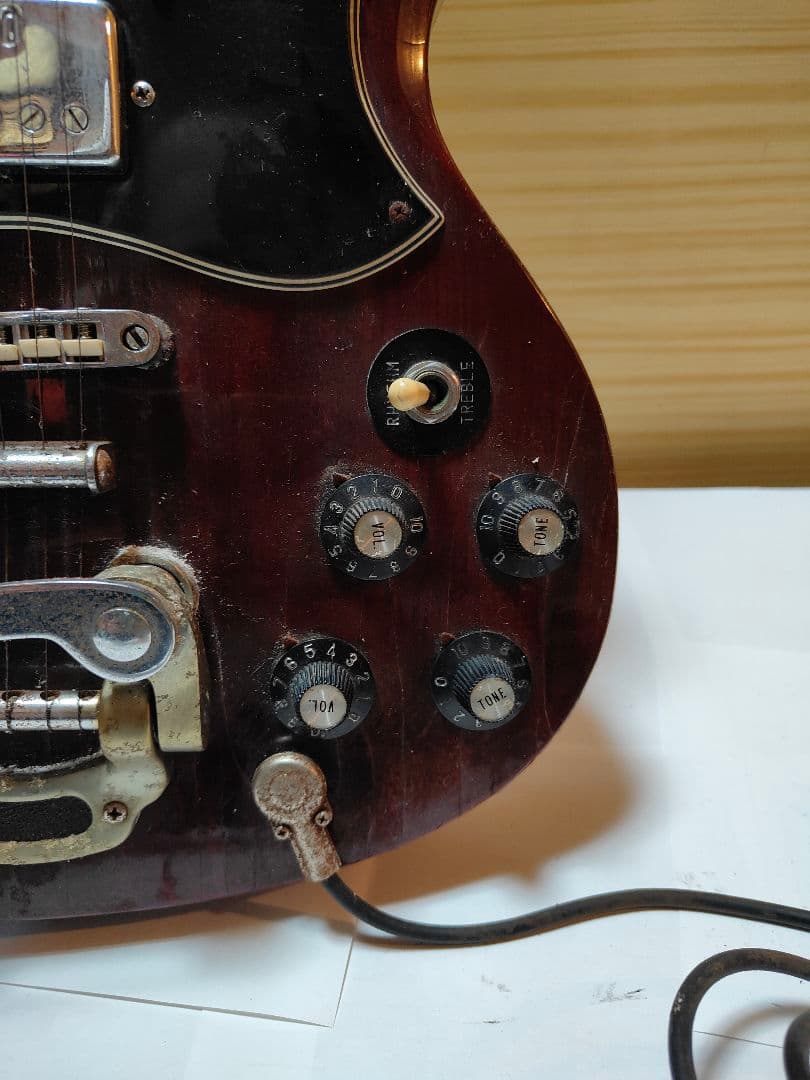 Greco SGスタイル エレキギター バーガンディ MADE IN JAPAN