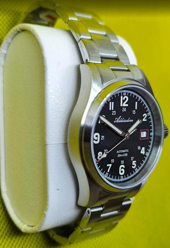 値下げ　addiesdive NH35搭載　シンプル　自動巻き ブラック