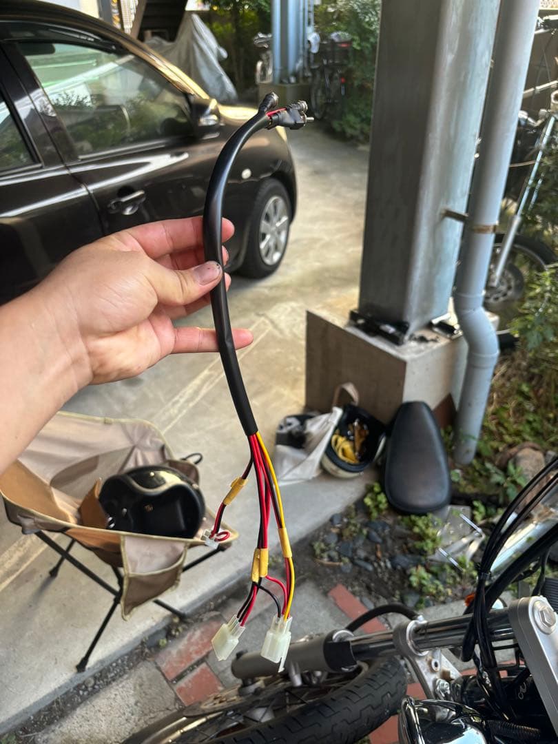 ドラッグスター250 スイッチ移設キット 制作