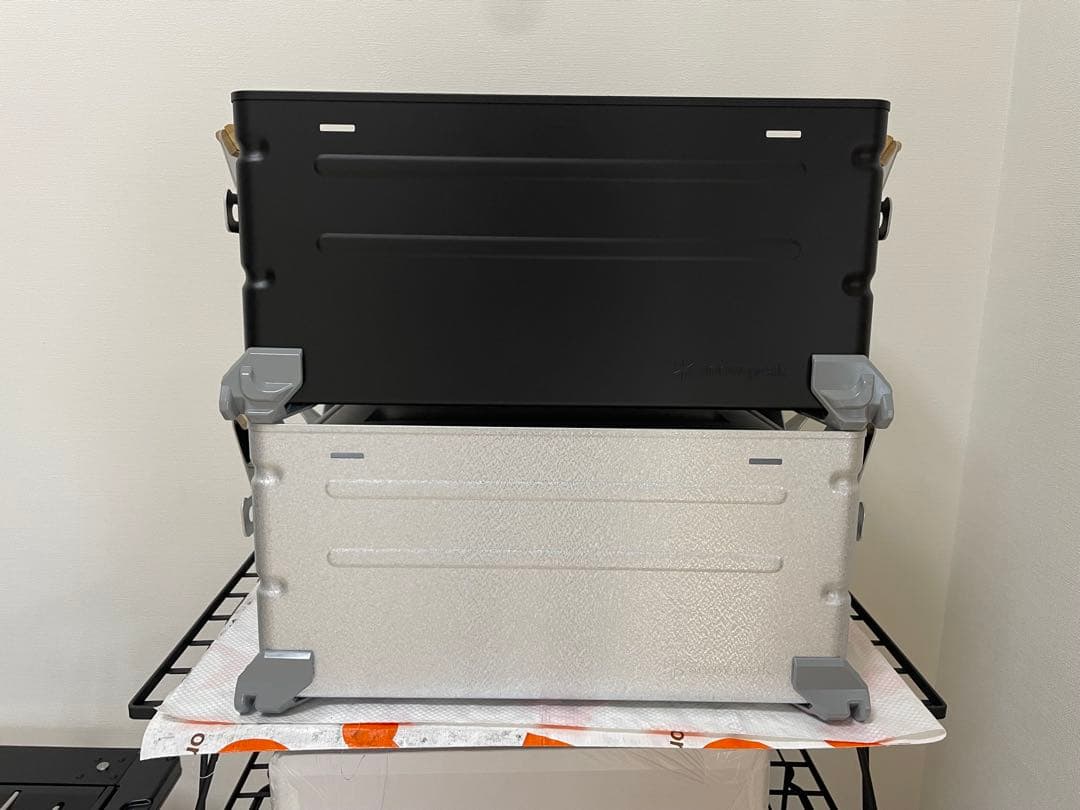 シェルフコンテナ25 マットブラック塗装済み スノーピーク peak