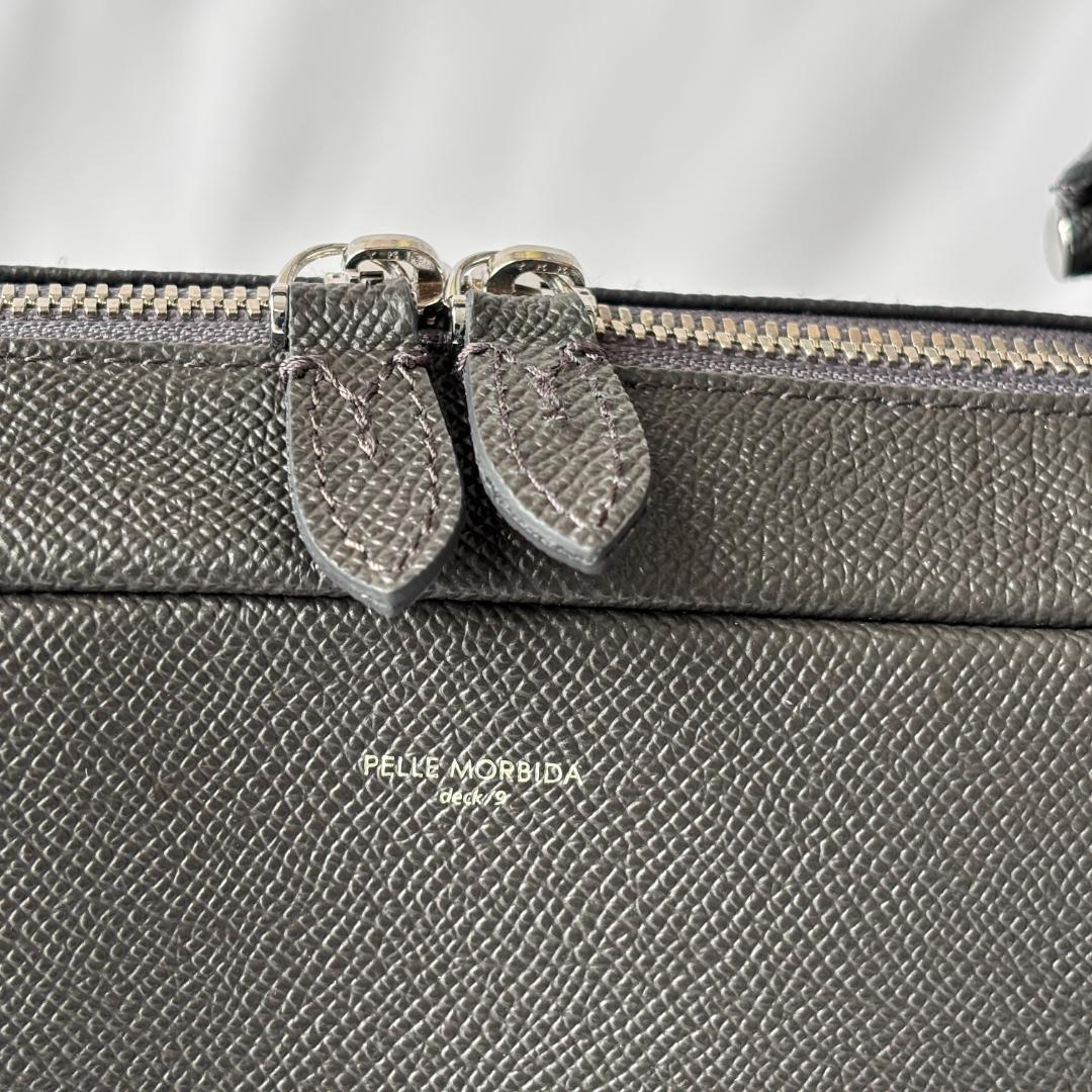 未使用 ペッレモルビダ deck/9 ブリーフ 2way ビジネスバッグ グレー