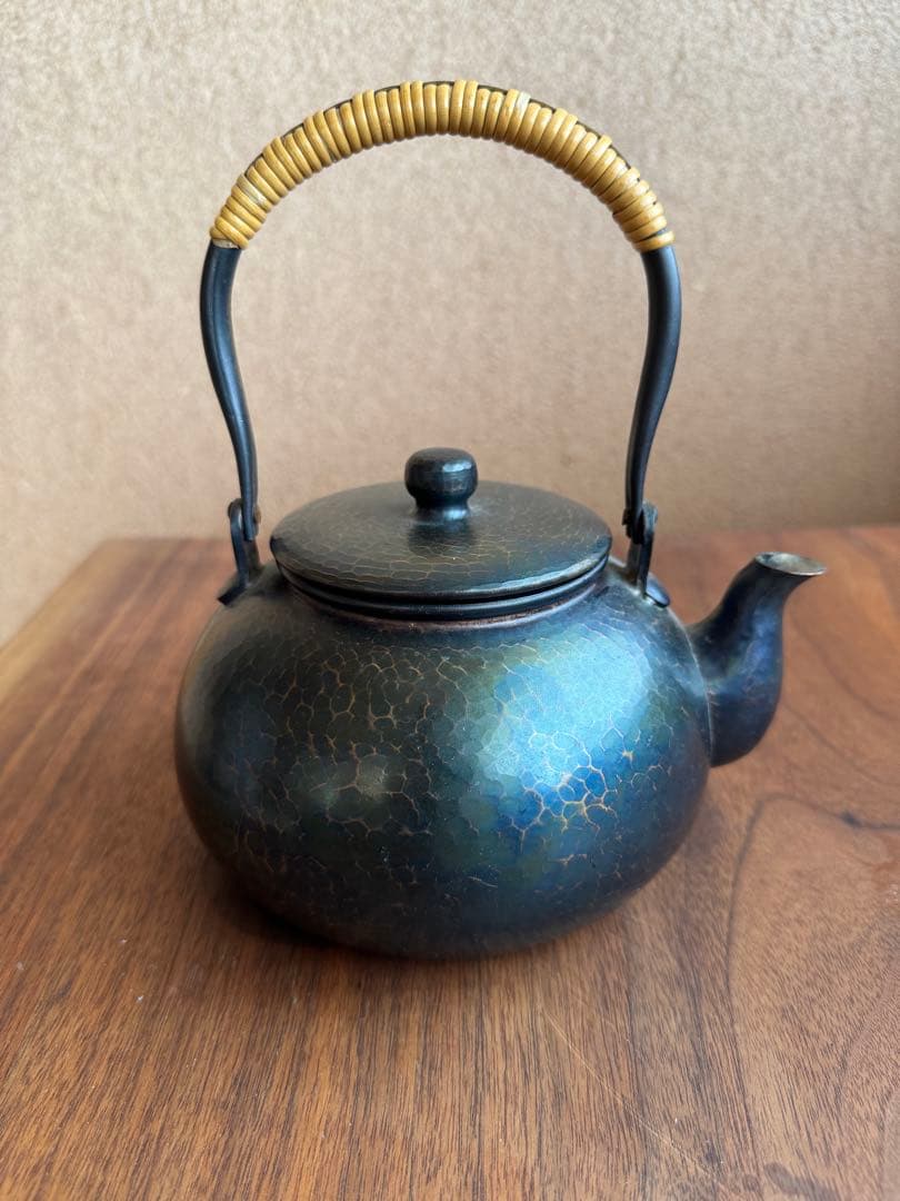 燕鎚起銅器 玉川堂　湯沸 紫金色（1.2L）