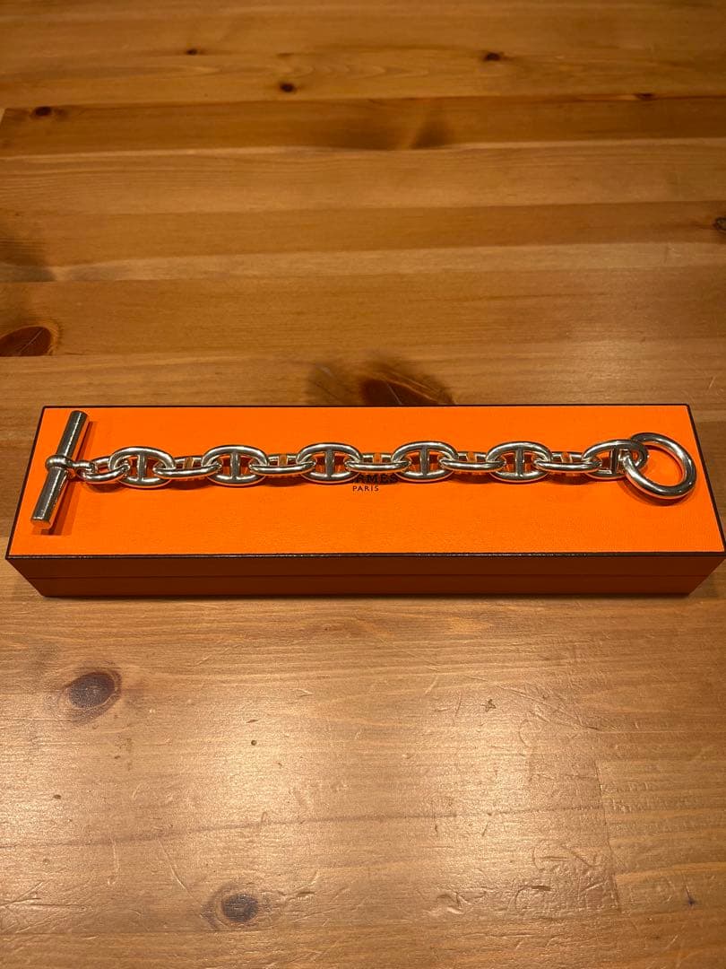 エルメス シェーヌダンクルTGM 11コマ シルバー925 ブレスレット