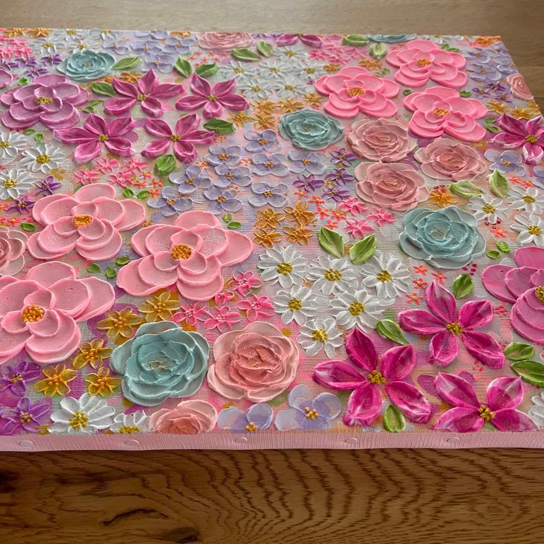 テクスチャーアート　ボタニカル フラワーアート 花図鑑 フランフラン