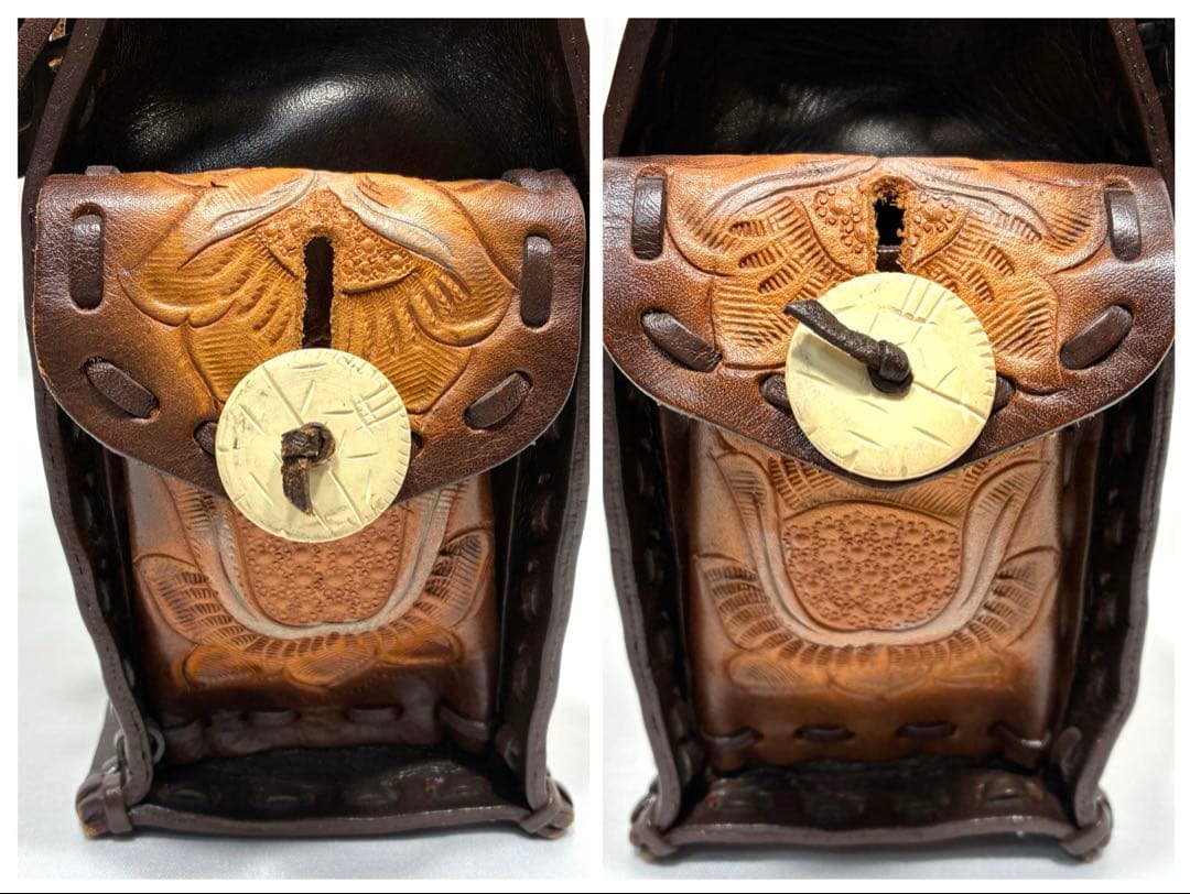 Carving tribes Maestra S ハンドバッグ ブラウン レザー