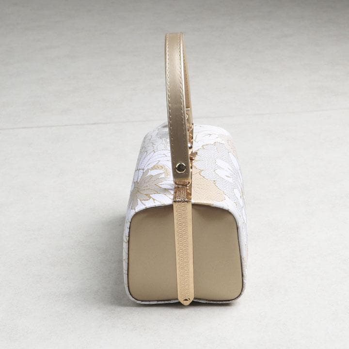 【新品】草履バッグセット　フォーマル用 草花柄　草履:24cm 03032