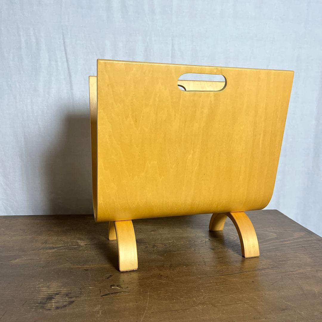 当時物ミッドセンチュリー◾️プライウッド 本立て マガジンラック レコードスタンド