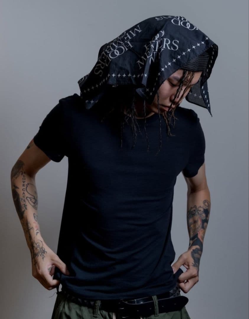 小物 MIKADO B@NDANA BLACK/WHITE