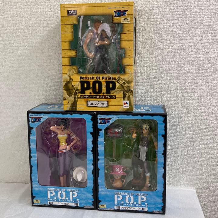ワンピースPOP 初期 ロビン・ ウソップ&チョッパー・ゾロ 3種セット