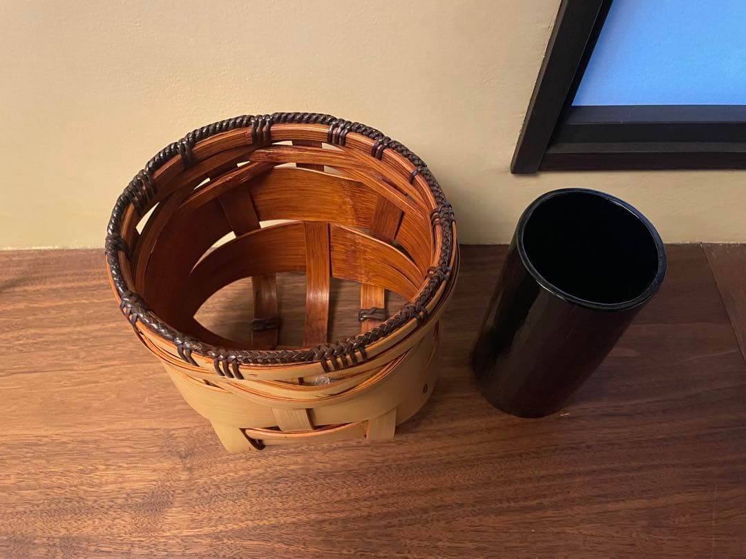 松本破風 作 『のし竹花入』 美術品・アンティーク・コレクション