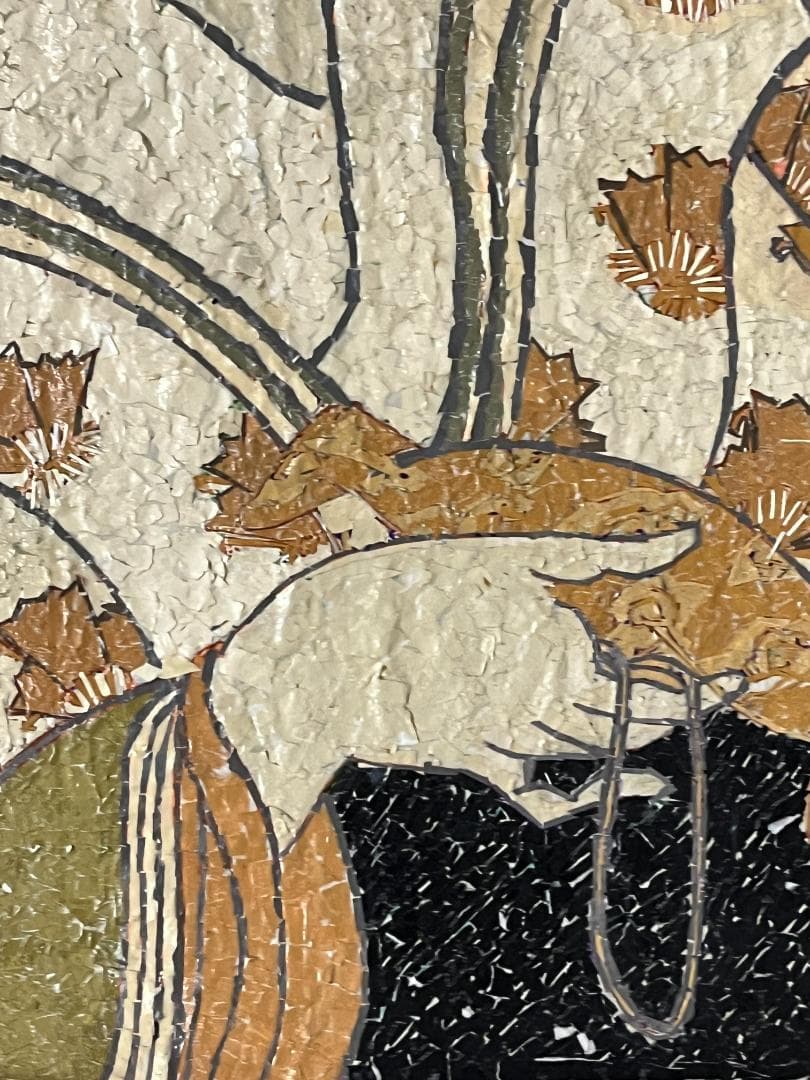 【浮世絵貼り絵アート】東洲斎写楽オマージュ/四代目岩井半四郎の乳人重の井/