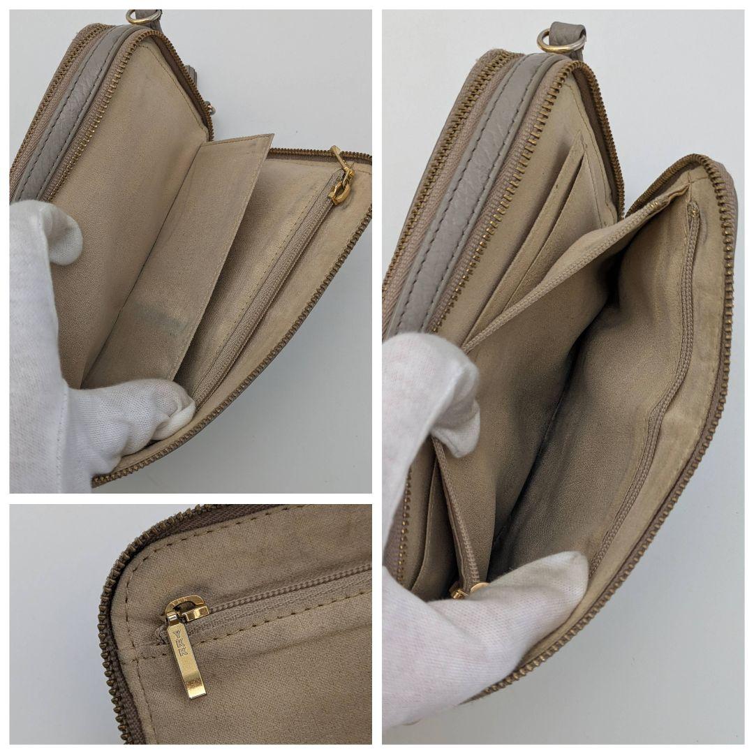 ATAO アミュレット ケリー グレージュ スマホショルダー お財布ポシェット